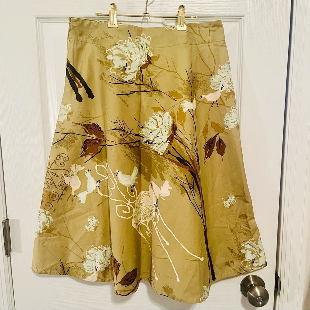 Anthropologie Odille Floral Bird Print - Picture 6 of 6